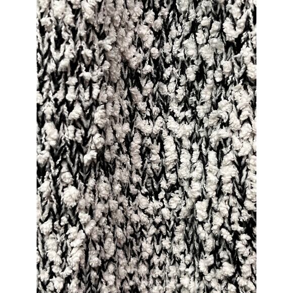 Poof Open front Long‎ cardigan Womens Medim Popcorn Black White Sweater Layers - Picture 5 of 7